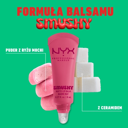 NYX Professional Makeup Smushy Matte Lip Balm balsam do ust z matowym wykończeniem