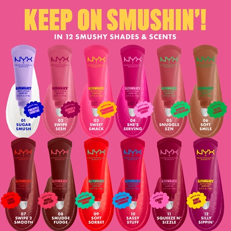 NYX Professional Makeup Smushy Matte Lip Balm balzám na rty s matným efektem