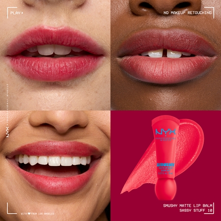 NYX Professional Makeup Smushy Matte Lip Balm balzám na rty s matným efektem