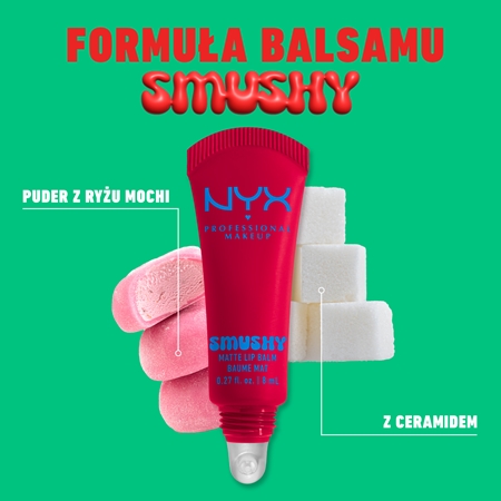 NYX Professional Makeup Smushy Matte Lip Balm balsam do ust z matowym wykończeniem