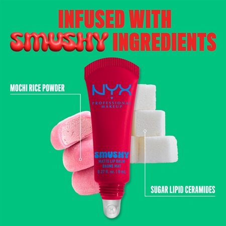 NYX Professional Makeup Smushy Matte Lip Balm balzám na rty s matným efektem