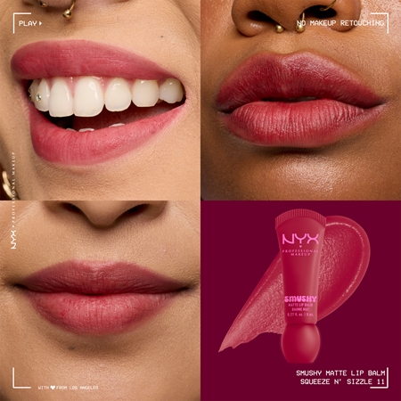 NYX Professional Makeup Smushy Matte Lip Balm balzám na rty s matným efektem