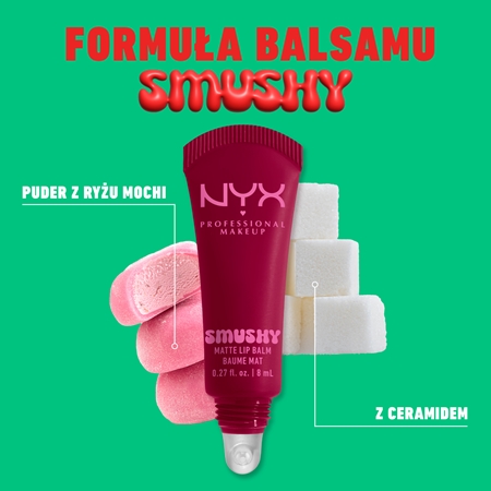 NYX Professional Makeup Smushy Matte Lip Balm balsam do ust z matowym wykończeniem