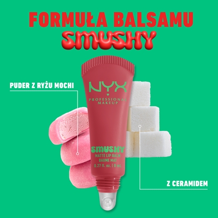 NYX Professional Makeup Smushy Matte Lip Balm balsam do ust z matowym wykończeniem