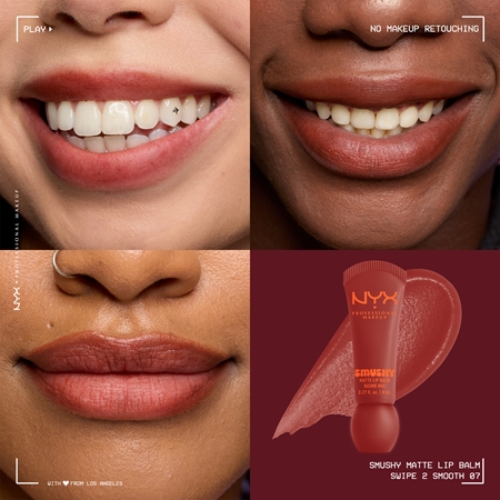 NYX Professional Makeup Smushy Matte Lip Balm balzám na rty s matným efektem