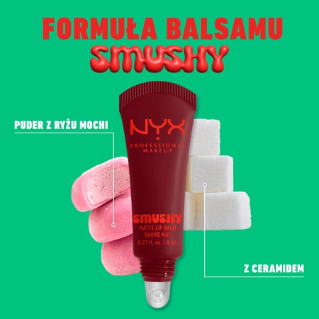 NYX Professional Makeup Smushy Matte Lip Balm balsam do ust z matowym wykończeniem