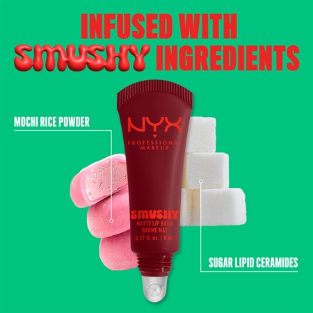 NYX Professional Makeup Smushy Matte Lip Balm balzám na rty s matným efektem