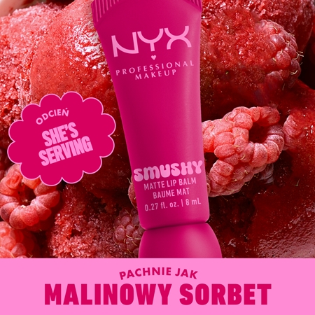 NYX Professional Makeup Smushy Matte Lip Balm balsam do ust z matowym wykończeniem