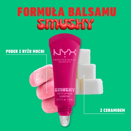 NYX Professional Makeup Smushy Matte Lip Balm balsam do ust z matowym wykończeniem