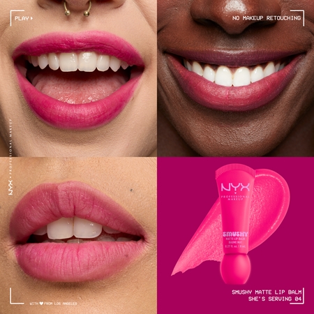 NYX Professional Makeup Smushy Matte Lip Balm balsam do ust z matowym wykończeniem