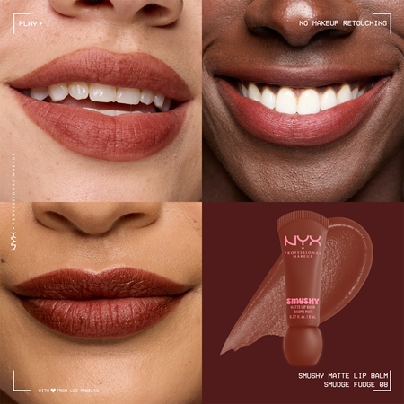 NYX Professional Makeup Smushy Matte Lip Balm ajakbalzsam matt hatással