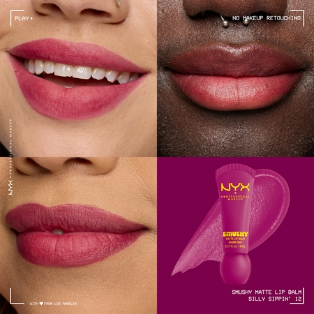 NYX Professional Makeup Smushy Matte Lip Balm balzám na rty s matným efektem