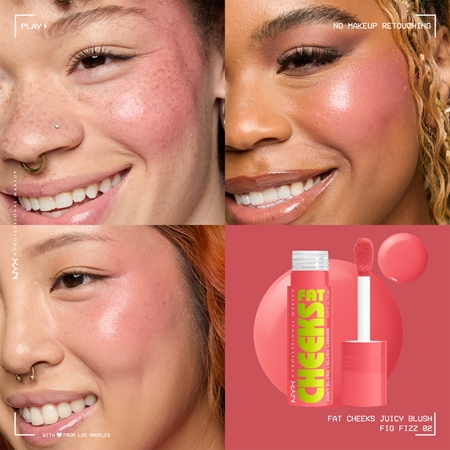 NYX Professional Makeup Fat Cheeks Juicy Blush течен руж