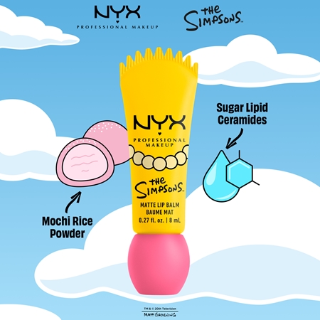 NYX Professional Makeup The Simpsons Smushy baume à lèvres effet mat