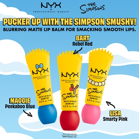 NYX Professional Makeup The Simpsons Smushy baume à lèvres effet mat