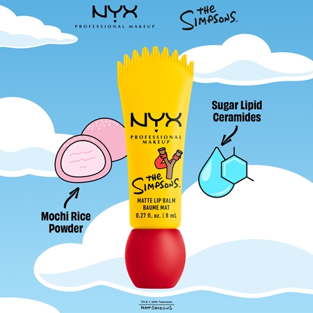 NYX Professional Makeup The Simpsons Smushy Lip Balm with matt effect