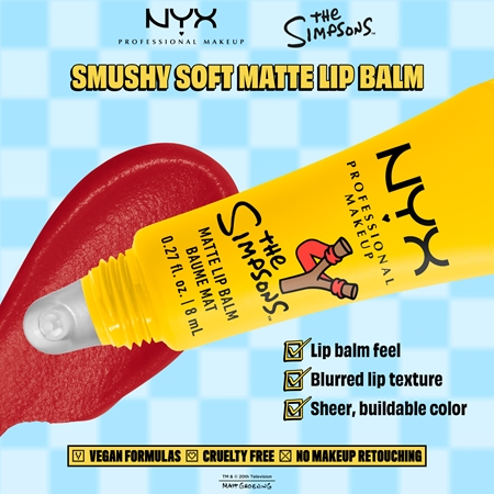 NYX Professional Makeup The Simpsons Smushy Lip Balm with matt effect