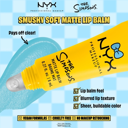 NYX Professional Makeup The Simpsons Smushy Lip Balm with matt effect