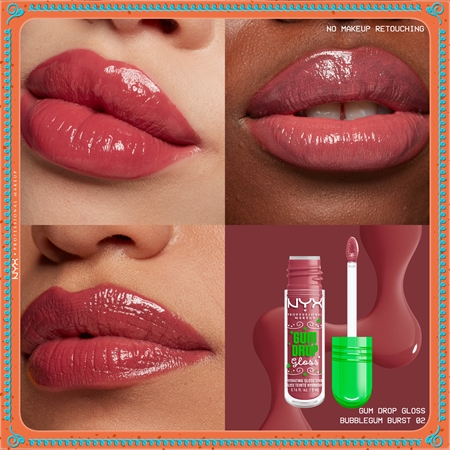 NYX Professional Makeup Gingerbaddie Land Gum Drop brillant à lèvres