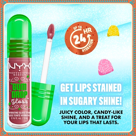 NYX Professional Makeup Gingerbaddie Land Gum Drop brillant à lèvres