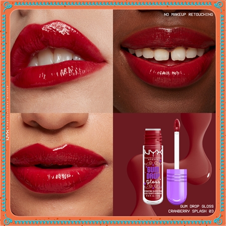 NYX Professional Makeup Gingerbaddie Land Gum Drop brillant à lèvres