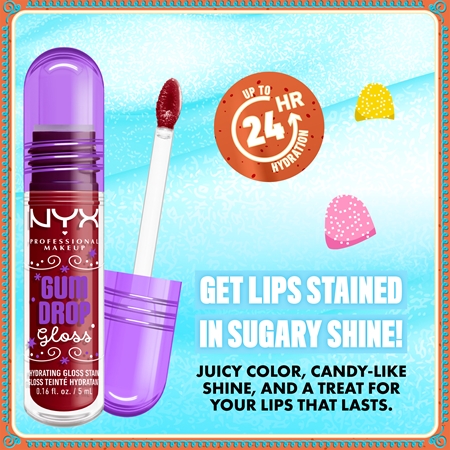 NYX Professional Makeup Gingerbaddie Land Gum Drop brillant à lèvres