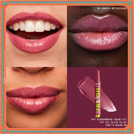NYX Professional Makeup Gingerbaddie Land Fat Oil Lip Set