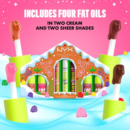 NYX Professional Makeup Gingerbaddie Land Fat Oil Lip Set