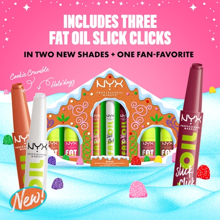 NYX Professional Makeup Gingerbaddie Land Fat Oil Lip Set