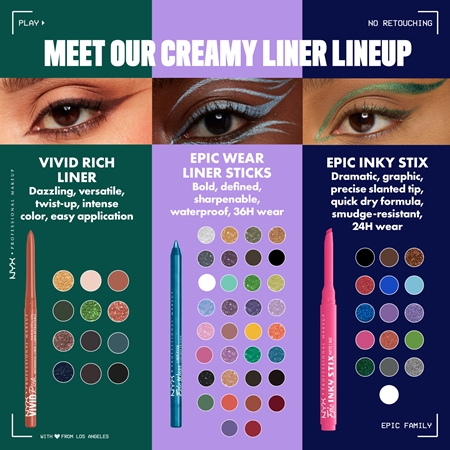 NYX Professional Makeup Epic Inky Stix Želejveida acu laineris