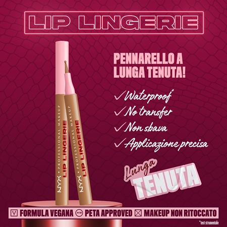 NYX Professional Makeup Lip Lingerie pennarello labbra per un effetto lunga durata