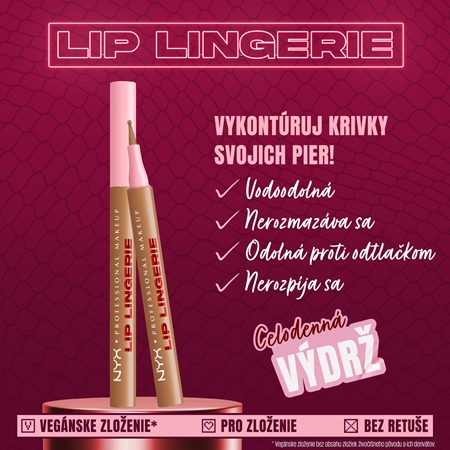 NYX Professional Makeup Lip Lingerie fixka na pery pre dlhotrvajúci efekt