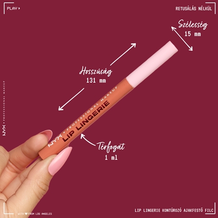 NYX Professional Makeup Lip Lingerie ajakfilc a hosszan tartó hatásért