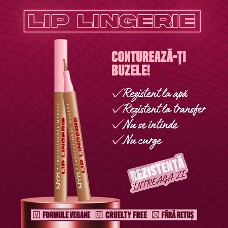 NYX Professional Makeup Lip Lingerie repara buzele pentru un efect de lunga durata