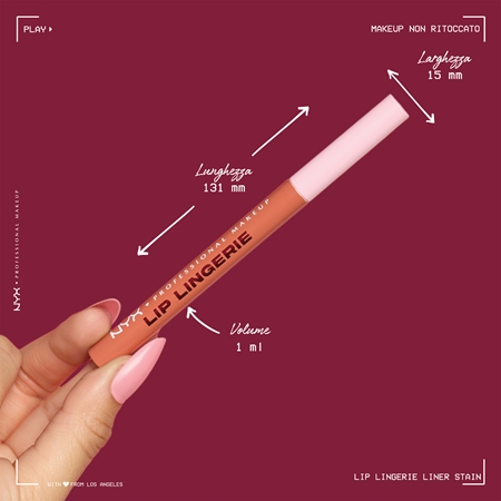 NYX Professional Makeup Lip Lingerie pennarello labbra per un effetto lunga durata