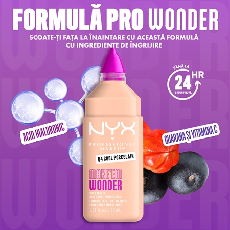 NYX Professional Makeup Make ‘Em Wonder make-up usor matifiant