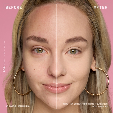 NYX Professional Makeup Make ‘Em Wonder lekki podkład matujący