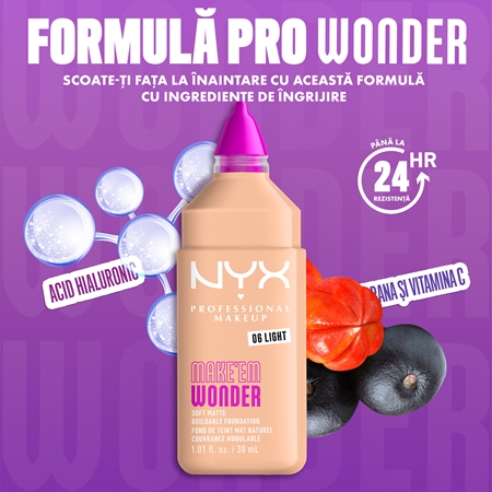 NYX Professional Makeup Make ‘Em Wonder make-up usor matifiant