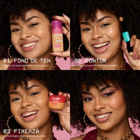 NYX Professional Makeup Make ‘Em Wonder make-up usor matifiant