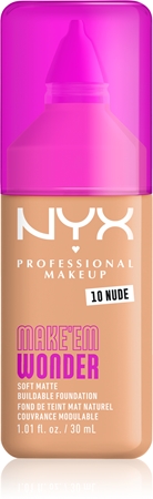 NYX Professional Makeup Make ‘Em Wonder könnyű mattító alapozó