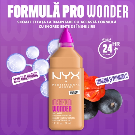 NYX Professional Makeup Make ‘Em Wonder make-up usor matifiant