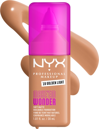 NYX Professional Makeup Make ‘Em Wonder könnyű mattító alapozó
