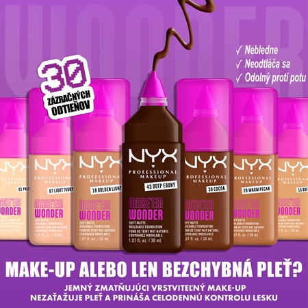 NYX Professional Makeup Make ‘Em Wonder ľahký zmatňujúci make-up