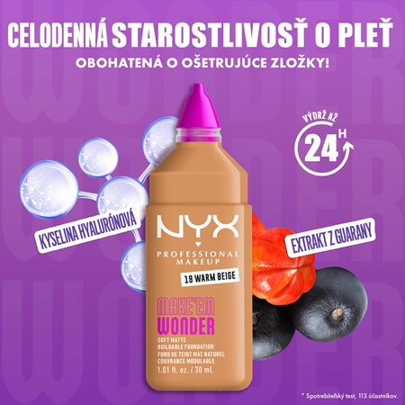 NYX Professional Makeup Make ‘Em Wonder ľahký zmatňujúci make-up