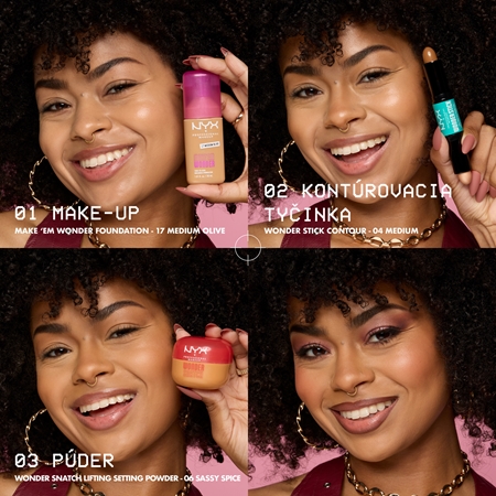 NYX Professional Makeup Make ‘Em Wonder ľahký zmatňujúci make-up