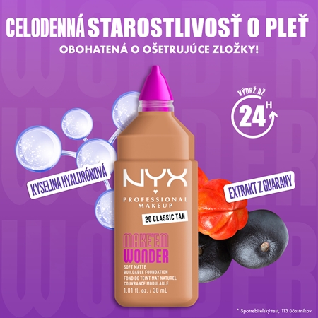 NYX Professional Makeup Make ‘Em Wonder ľahký zmatňujúci make-up