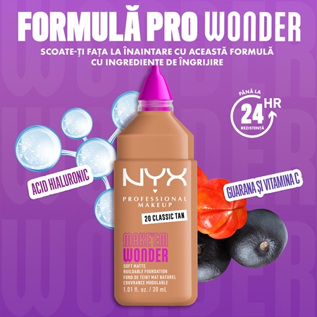 NYX Professional Makeup Make ‘Em Wonder make-up usor matifiant