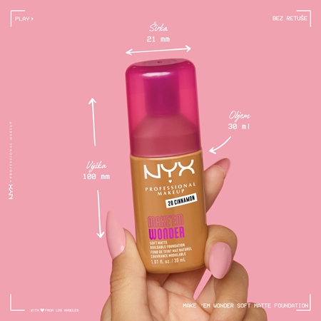 NYX Professional Makeup Make ‘Em Wonder ľahký zmatňujúci make-up