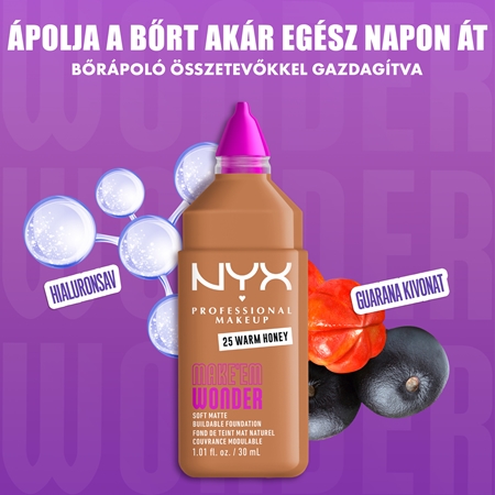 NYX Professional Makeup Make ‘Em Wonder könnyű mattító alapozó