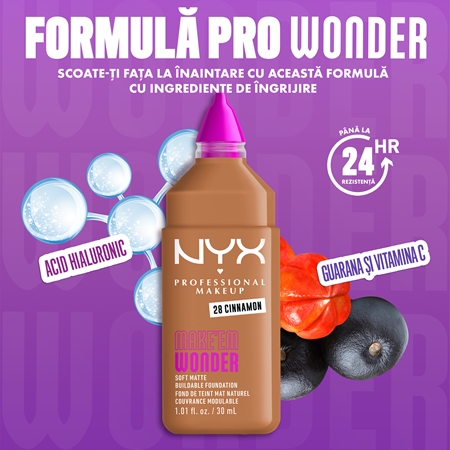 NYX Professional Makeup Make ‘Em Wonder make-up usor matifiant